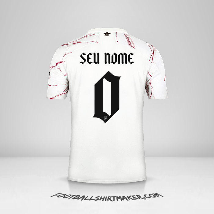 Camisa Arsenal Cup 2020/21 II -  seu nome - 0