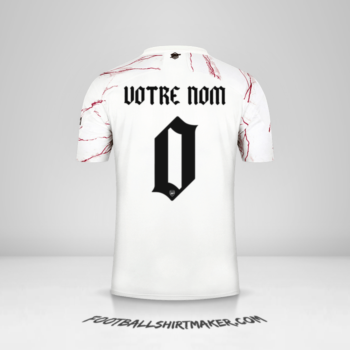 Maillot Arsenal Cup 2020/21 II -  votre nom - 0