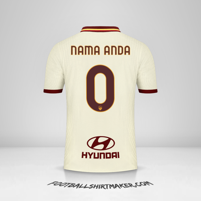 Jersey AS Roma 2020/21 II -  nama anda - 0