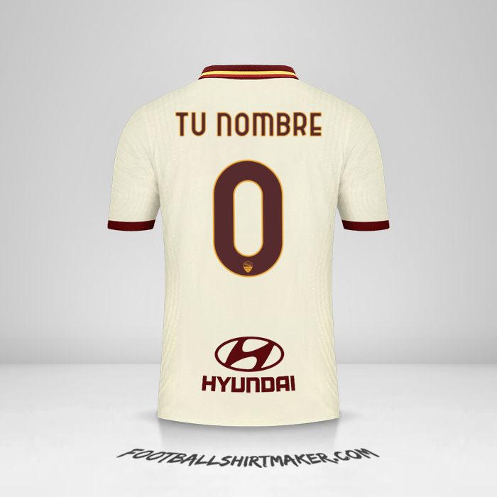 Camiseta AS Roma 2020/21 II -  tu nombre - 0