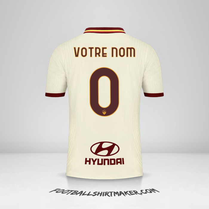 Maillot AS Roma 2020/21 II -  votre nom - 0
