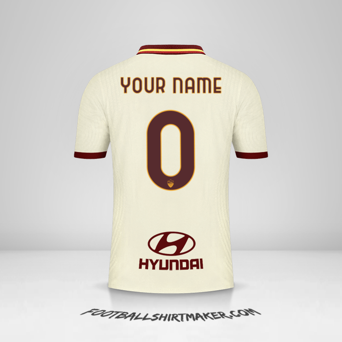 Shirt AS Roma 2020/21 II -  your name - 0