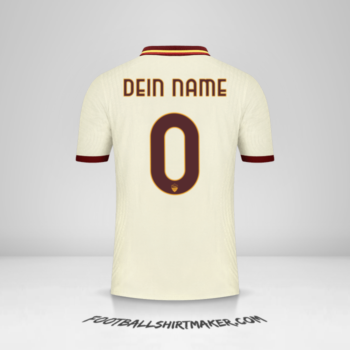 Trikot AS Roma 2020/21 Cup II -  dein name - 0