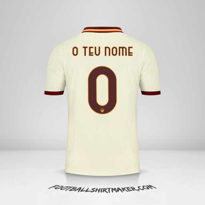Camisola AS Roma 2020/21 Cup II -  o teu nome - 0