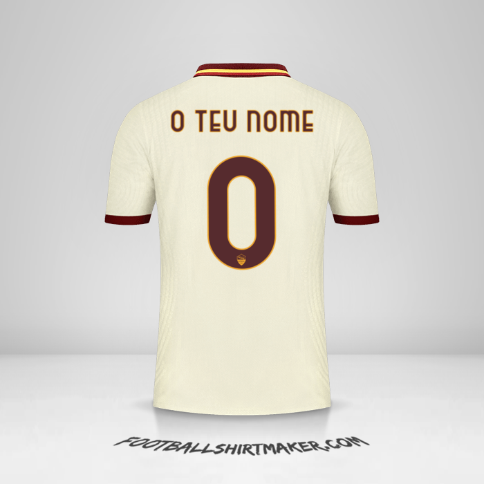 Camisola AS Roma Cup 2020/21 II -  o teu nome - 0
