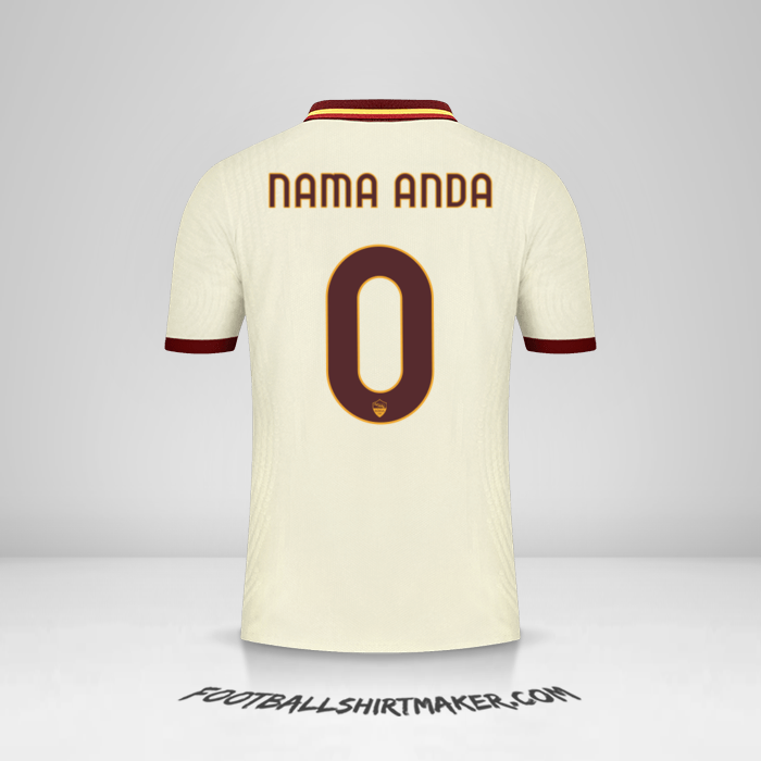 Jersey AS Roma 2020/21 Cup II -  nama anda - 0