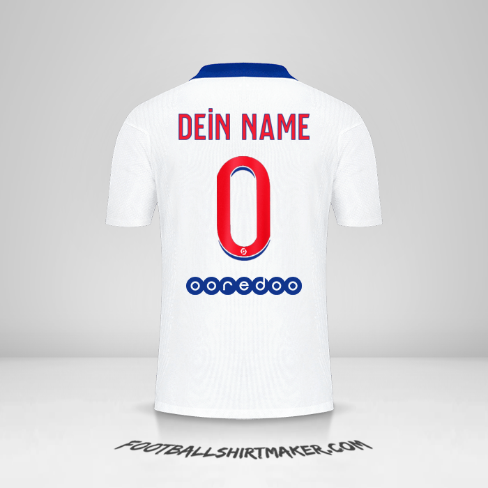 Trikot Paris Saint Germain 2020/21 II -  dein name - 0