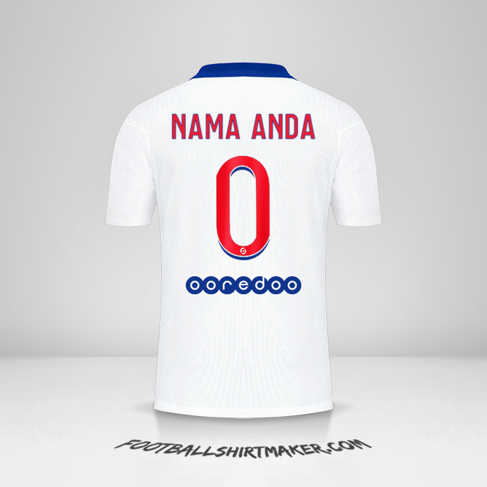 Jersey Paris Saint Germain 2020/21 II -  nama anda - 0