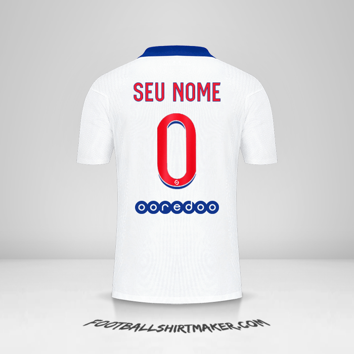 Camisa Paris Saint Germain 2020/21 II -  seu nome - 0