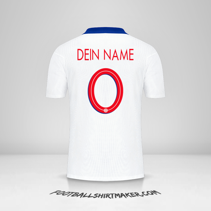 Trikot Paris Saint Germain Cup 2020/21 II -  dein name - 0