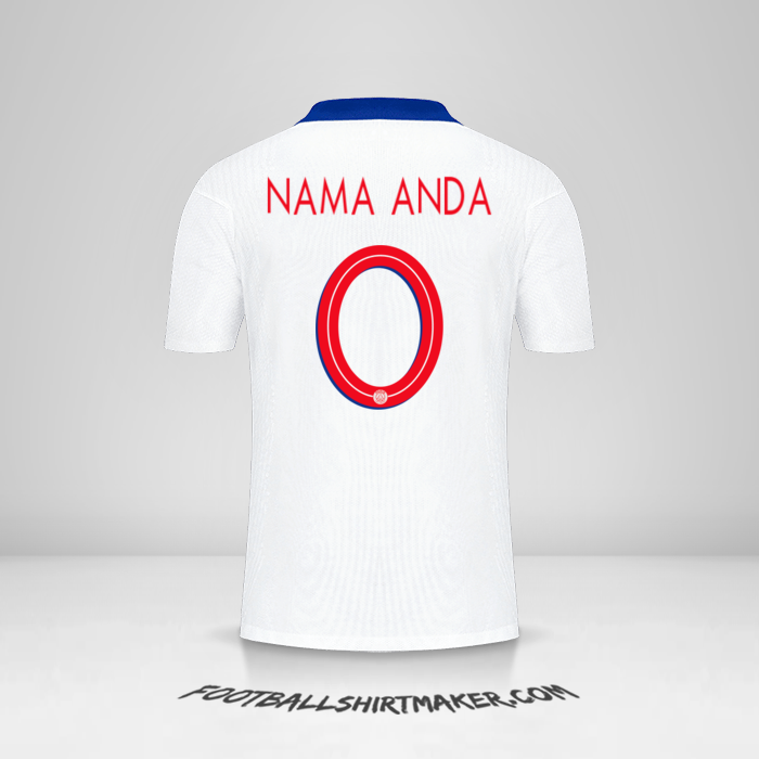 Jersey Paris Saint Germain Cup 2020/21 II -  nama anda - 0
