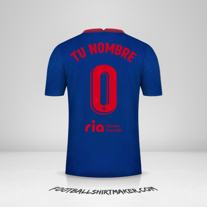 Jersey Atletico Madrid 2020/21 II -  tu nombre - 0