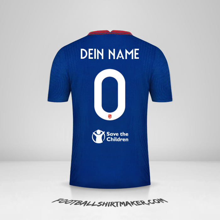 Trikot Atletico Madrid Cup 2020/21 II -  dein name - 0