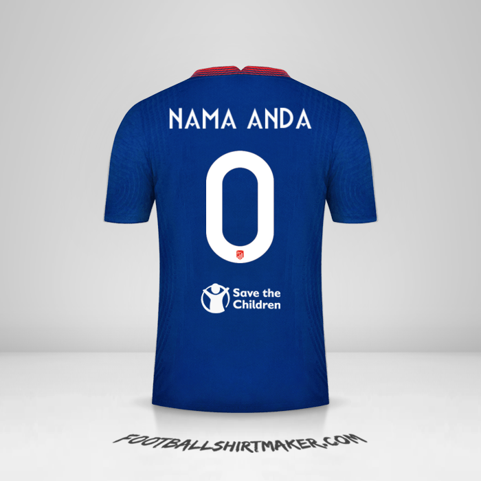 Jersey Atletico Madrid 2020/21 Cup II -  nama anda - 0