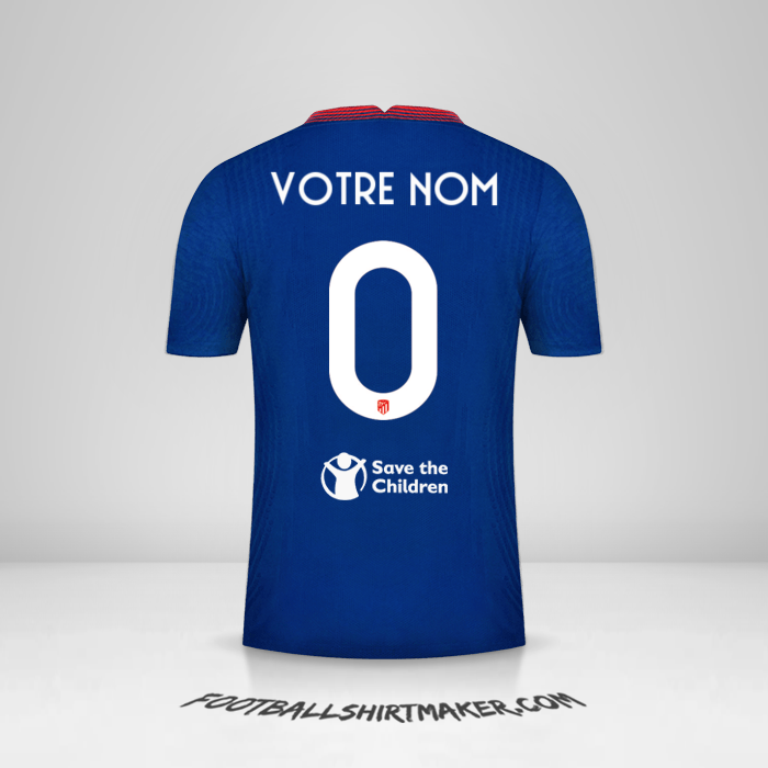 Maillot Atletico Madrid 2020/21 Cup II -  votre nom - 0