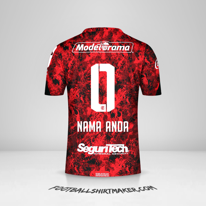 Jersey Toluca FC 2021 -  nama anda - 0