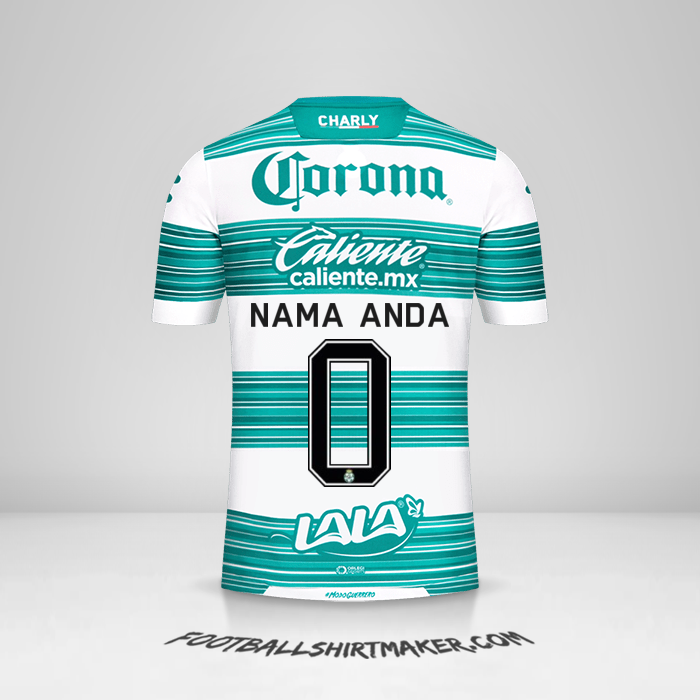 Jersey Santos Laguna 2020/21 -  nama anda - 0