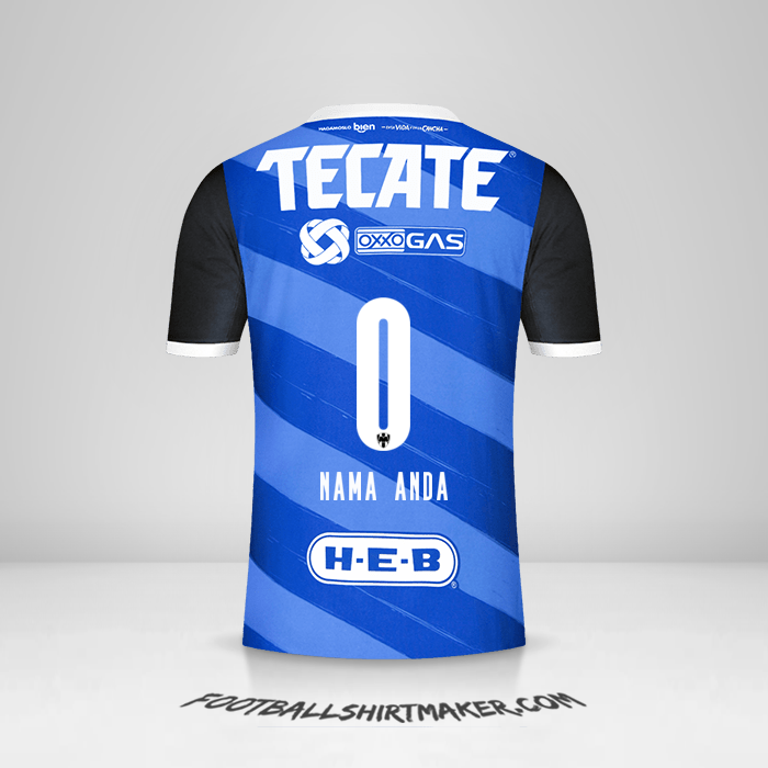 Jersey Monterrey 2020/21 II -  nama anda - 0