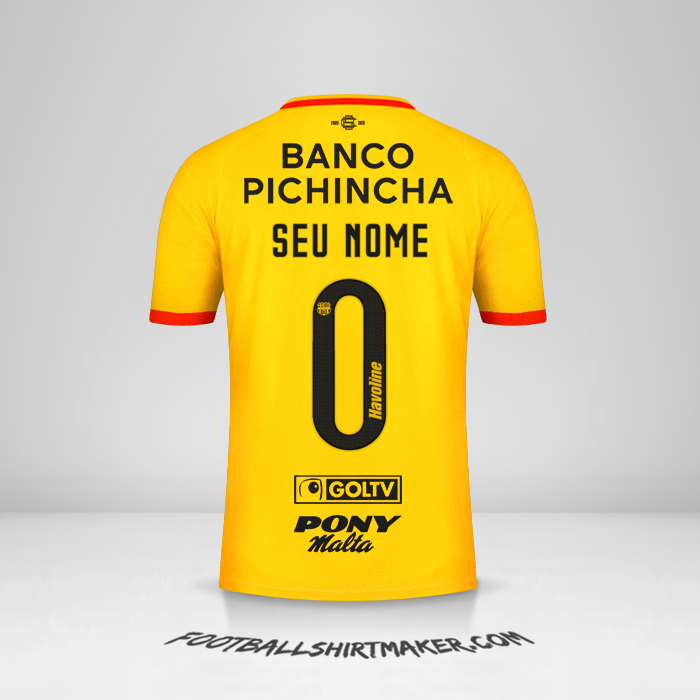 Camisa Barcelona SC 2021 -  seu nome - 0