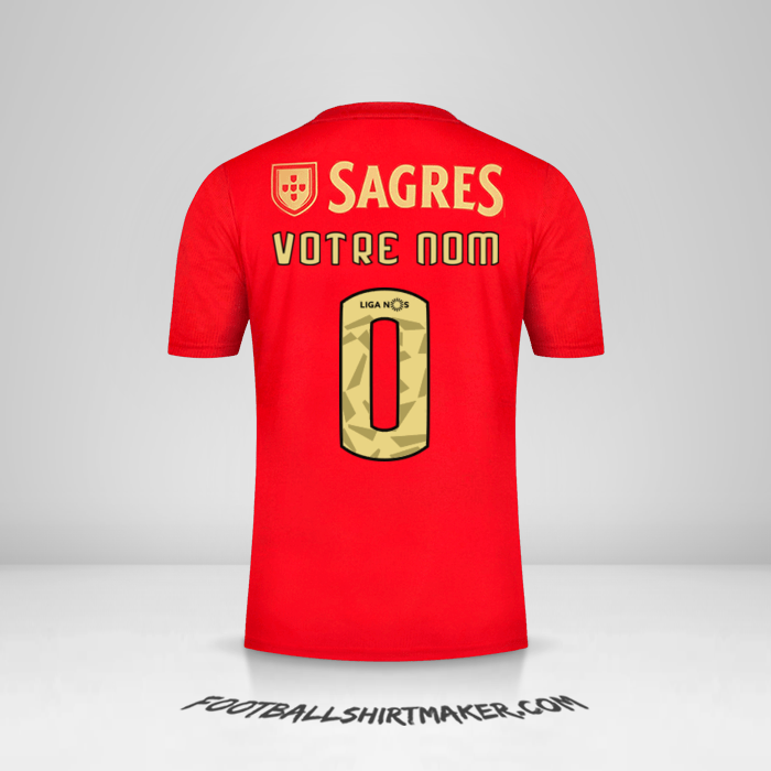 Maillot SL Benfica 2020/21 -  votre nom - 0