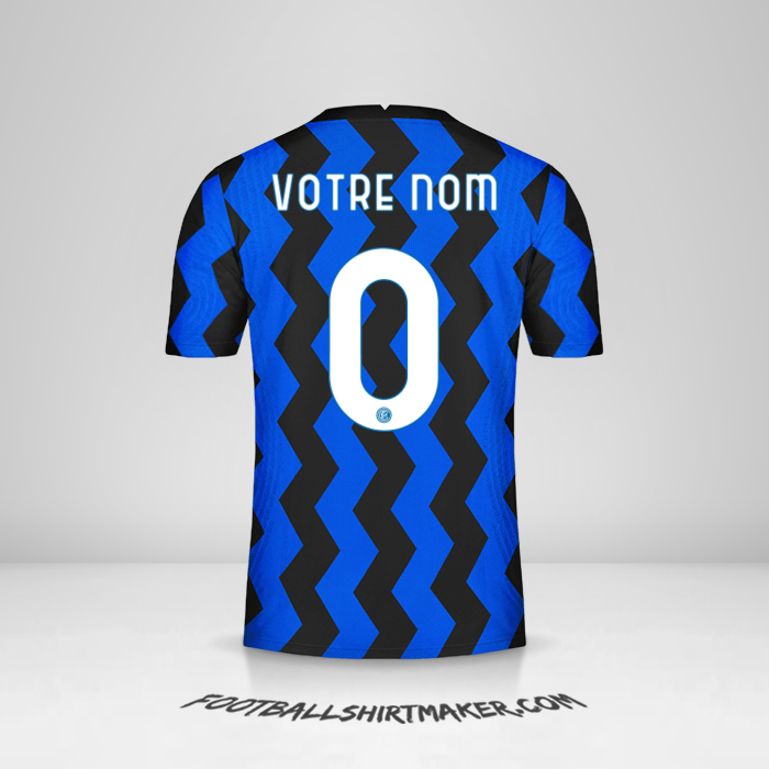 Maillot Inter Cup 2020/21 -  votre nom - 0