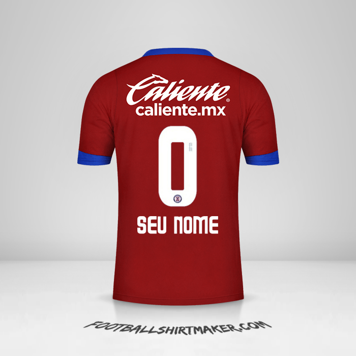 Camisa Cruz Azul 2020/21 III -  seu nome - 0