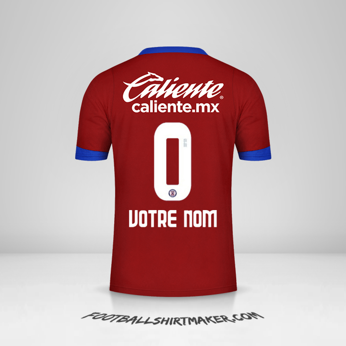Maillot Cruz Azul 2020/21 III -  votre nom - 0
