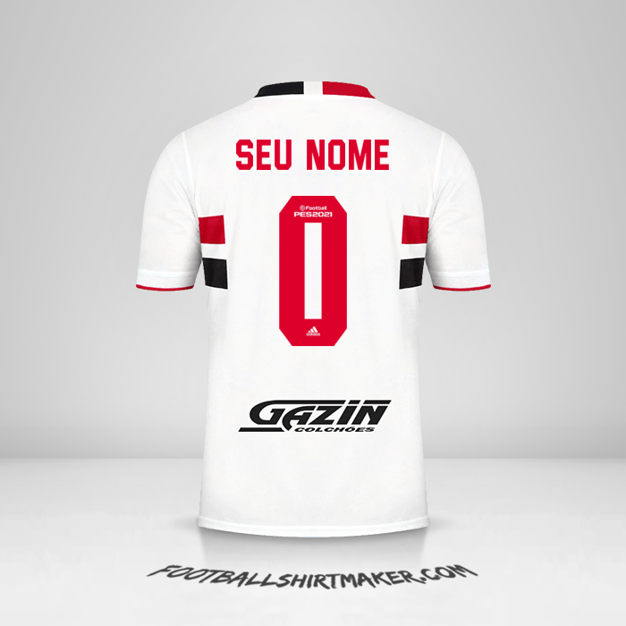 Camisa Sao Paulo FC 2021 -  seu nome - 0