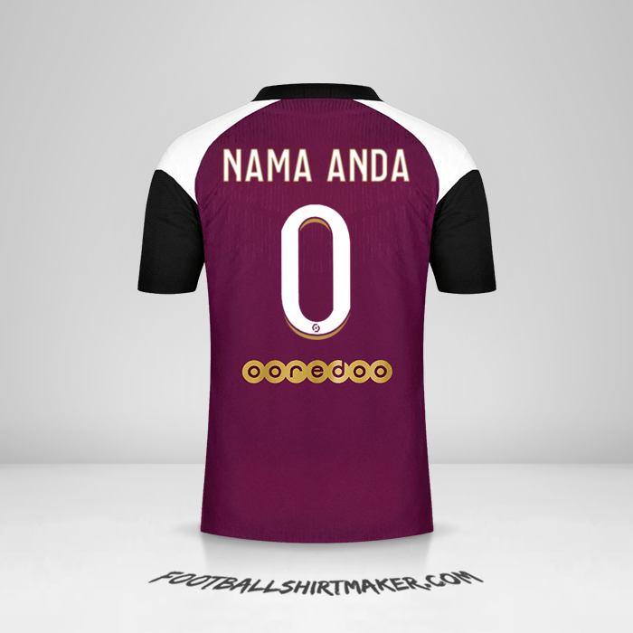 Jersey Paris Saint Germain 2020/21 III -  nama anda - 0