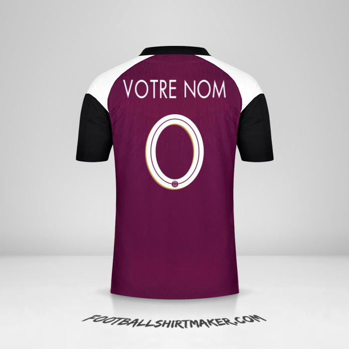 Maillot Paris Saint Germain Cup 2020/21 III -  votre nom - 0