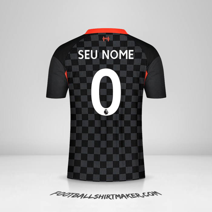 Camisa Liverpool FC 2020/21 III -  seu nome - 0