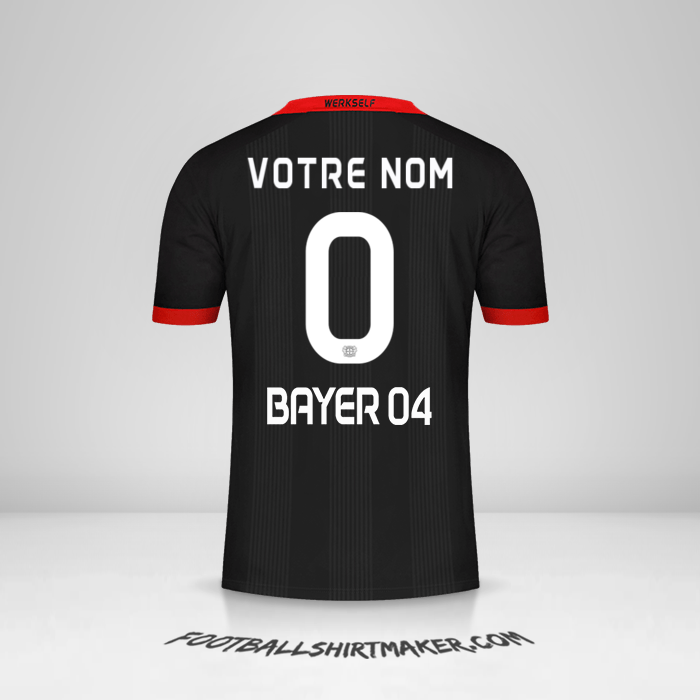 Maillot Bayer 04 Leverkusen 2020/21 -  votre nom - 0