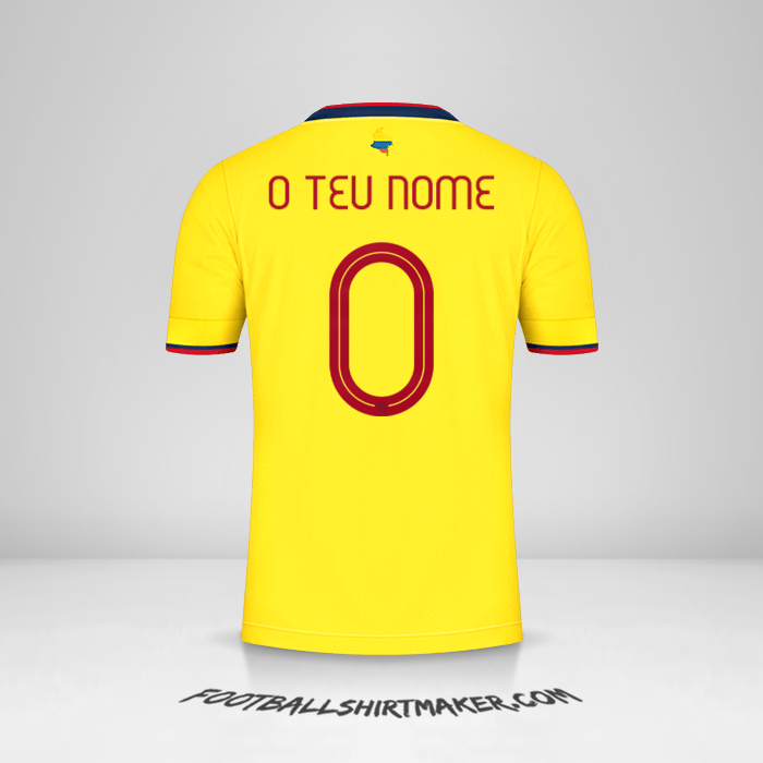 Camisola Colômbia 2021 -  o teu nome - 0