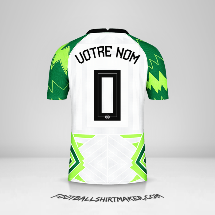 Maillot Nigéria 2020/21 -  votre nom - 0