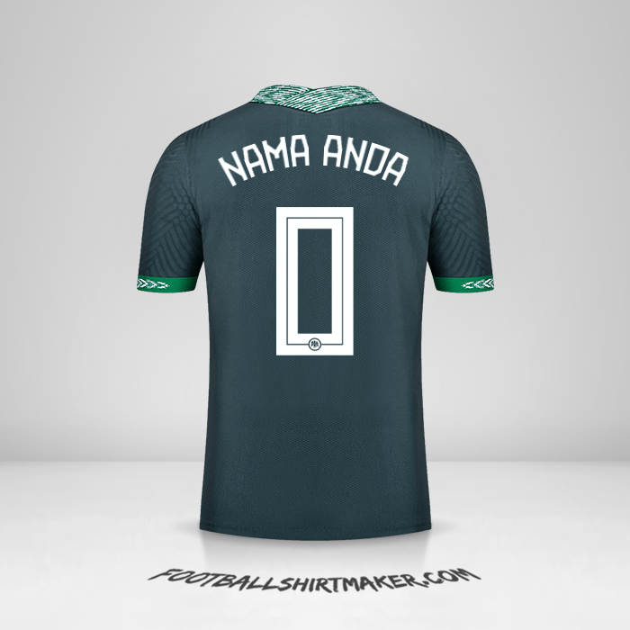 Jersey Nigeria 2020/21 II -  nama anda - 0
