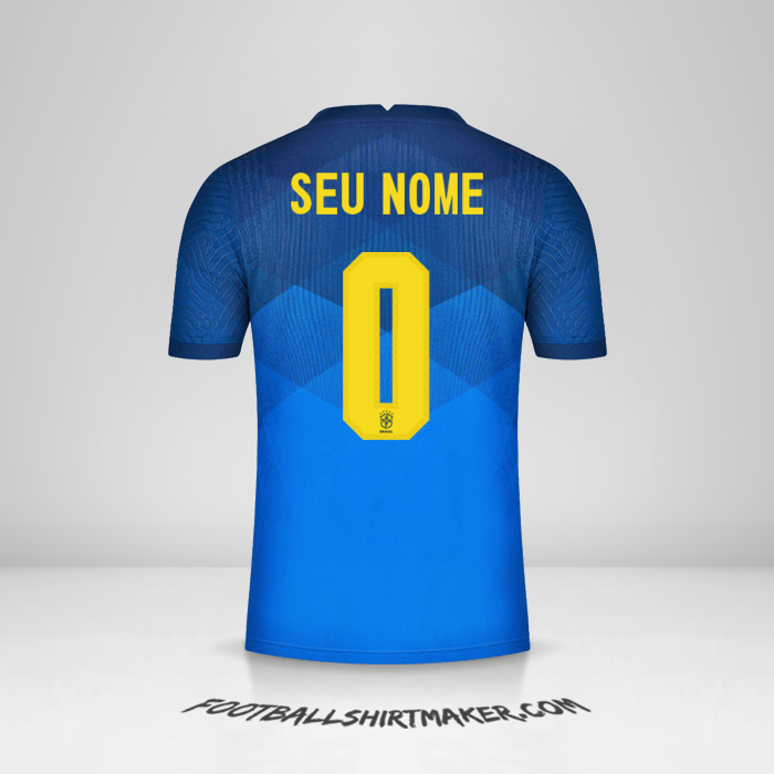 Camisa Brasil 2020/21 II -  seu nome - 0