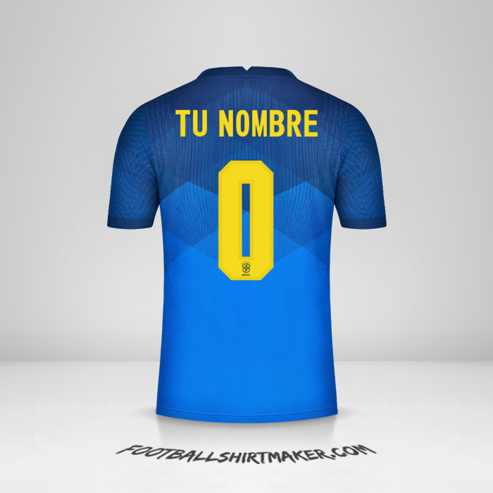 Camiseta Brasil 2020/21 II -  tu nombre - 0