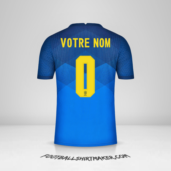Maillot Brésil 2020/21 II -  votre nom - 0