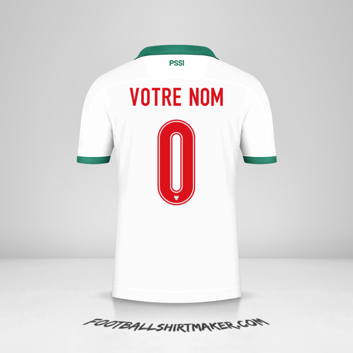 Maillot Indonésie 2020/21 II -  votre nom - 0