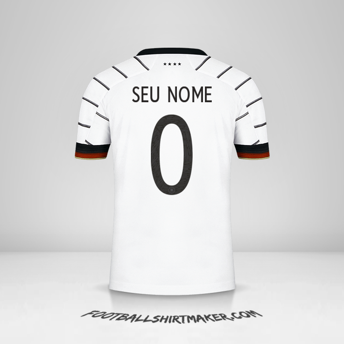 Camisa Alemanha 2020/2021 -  seu nome - 0