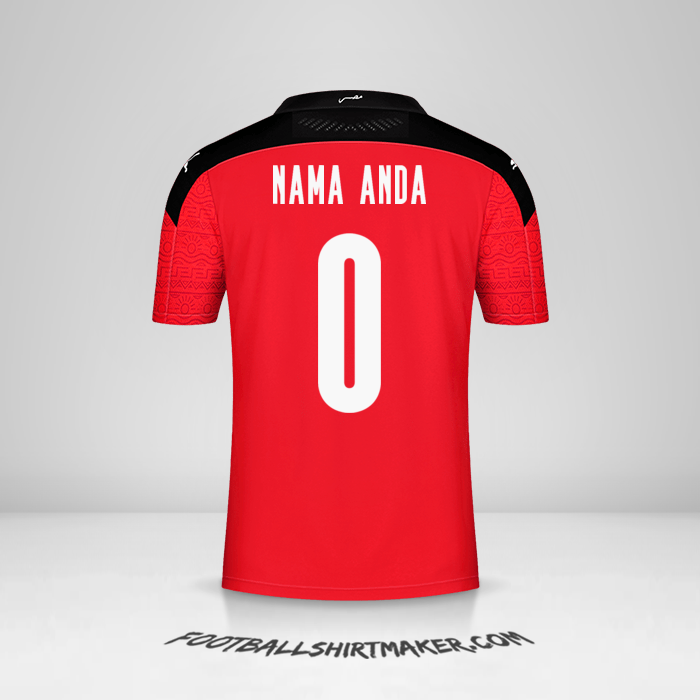 Jersey Mesir 2020/2021 -  nama anda - 0