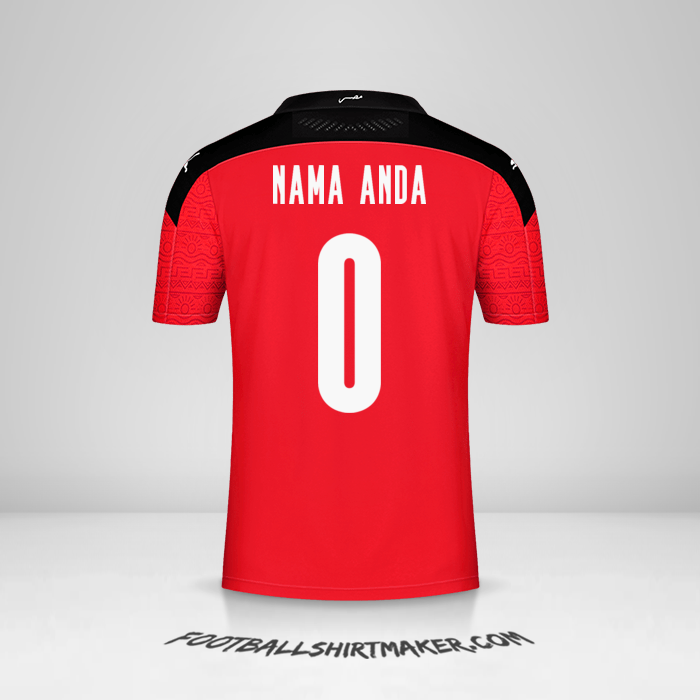 Jersey Mesir 2020/2021 -  nama anda - 0