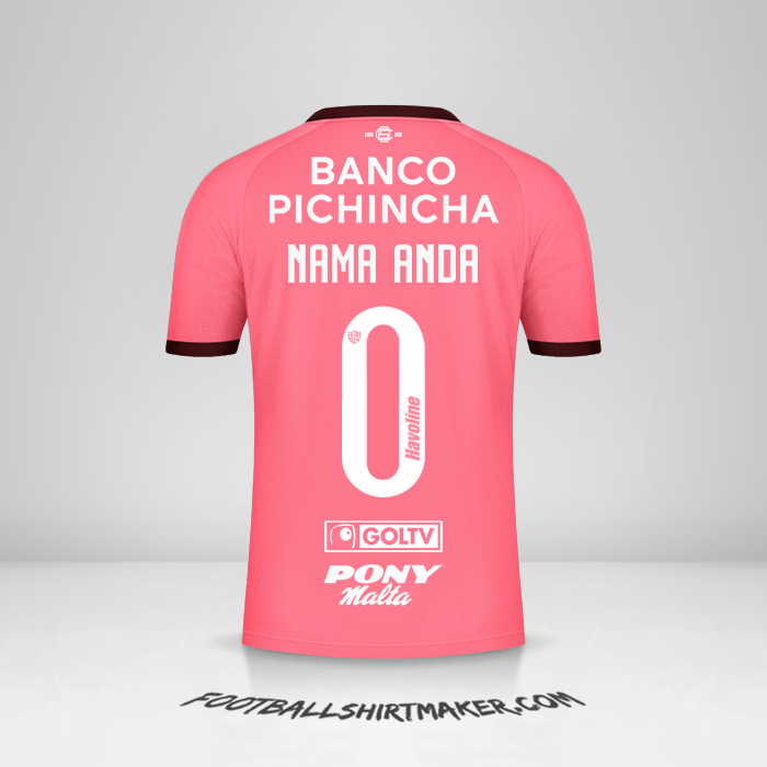 Jersey Barcelona SC 2021 II -  nama anda - 0