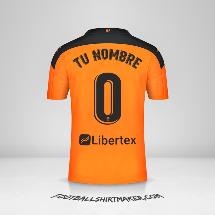 Camiseta Valencia CF 2020/21 II -  tu nombre - 0