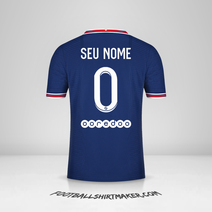 Camisa Paris Saint Germain 2021/2022 -  seu nome - 0