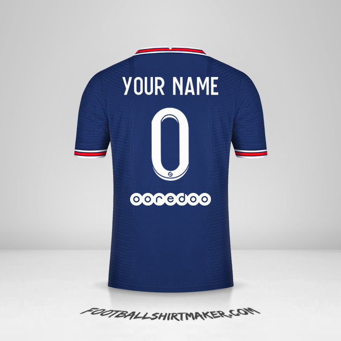 Jersey Paris Saint Germain 2021/2022 -  your name - 0