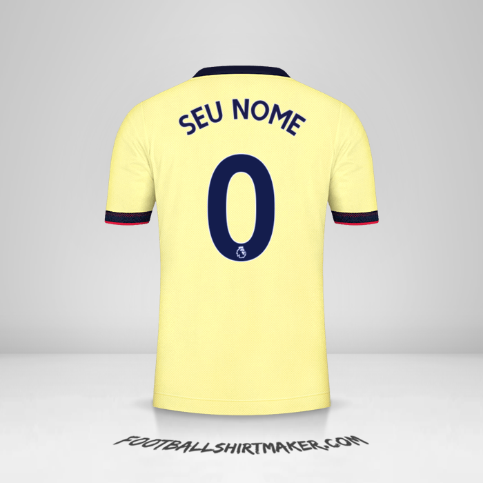 Camisa Arsenal 2021/2022 II -  seu nome - 0