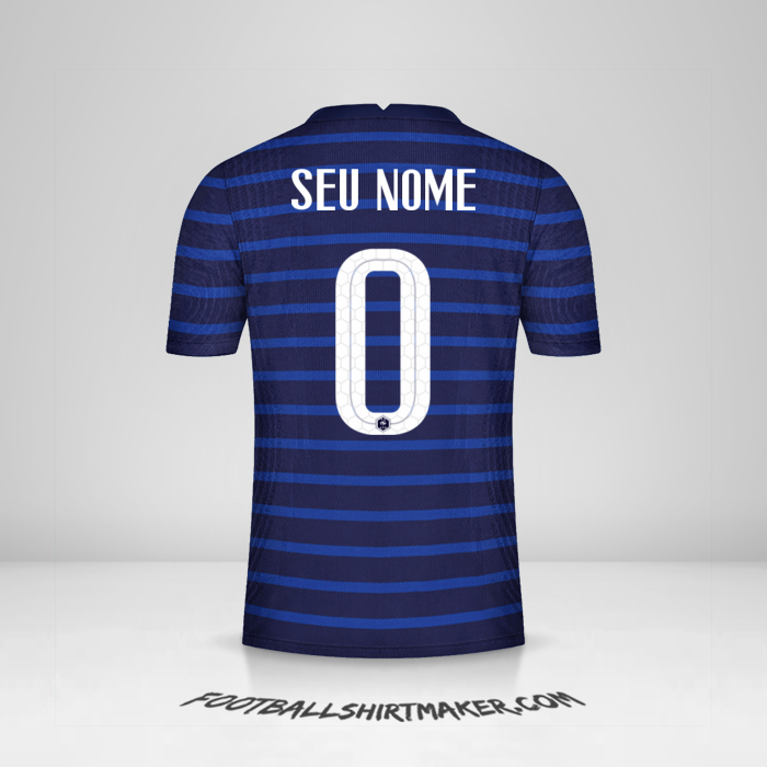 Camisa França 2020/2021 -  seu nome - 0