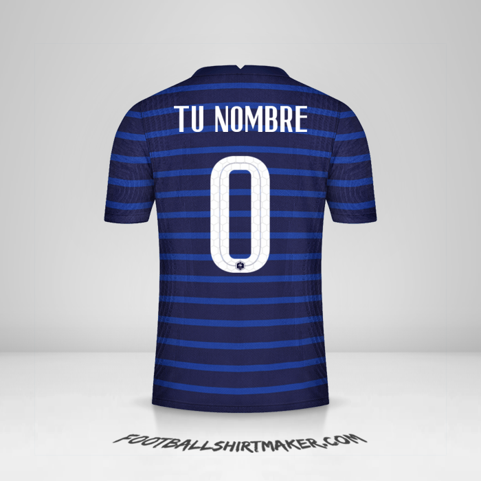 Camiseta Francia 2020/2021 -  tu nombre - 0