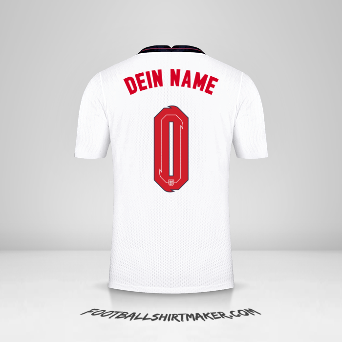 Trikot England 2020/2021 -  dein name - 0
